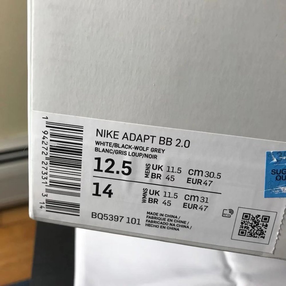 Nike Adapt BB 2.0 Tie Dye US Charger BQ5397-101 Size 12.5  Size 15 - Picture 9 of 10